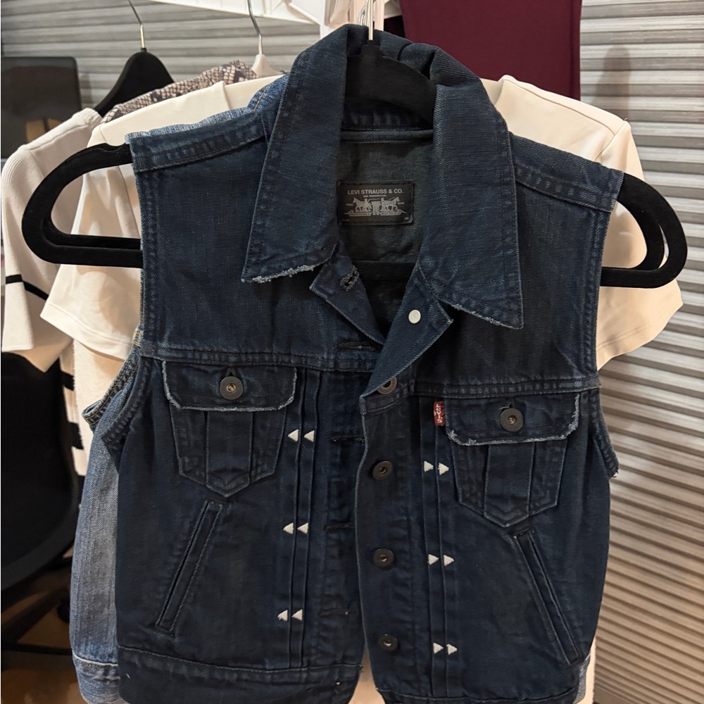Levi's Dark Blue Denim Vest
